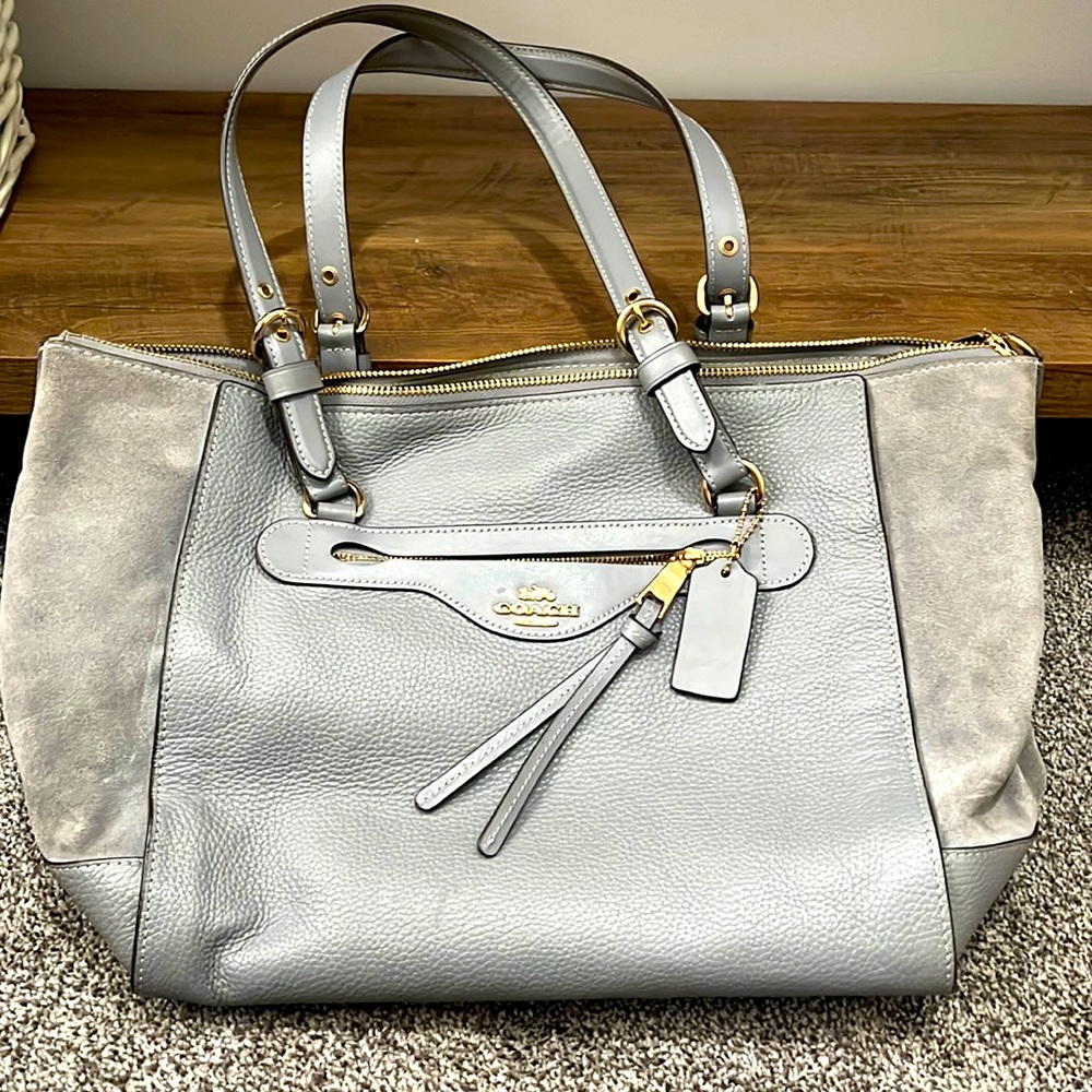 Coach leather tote
